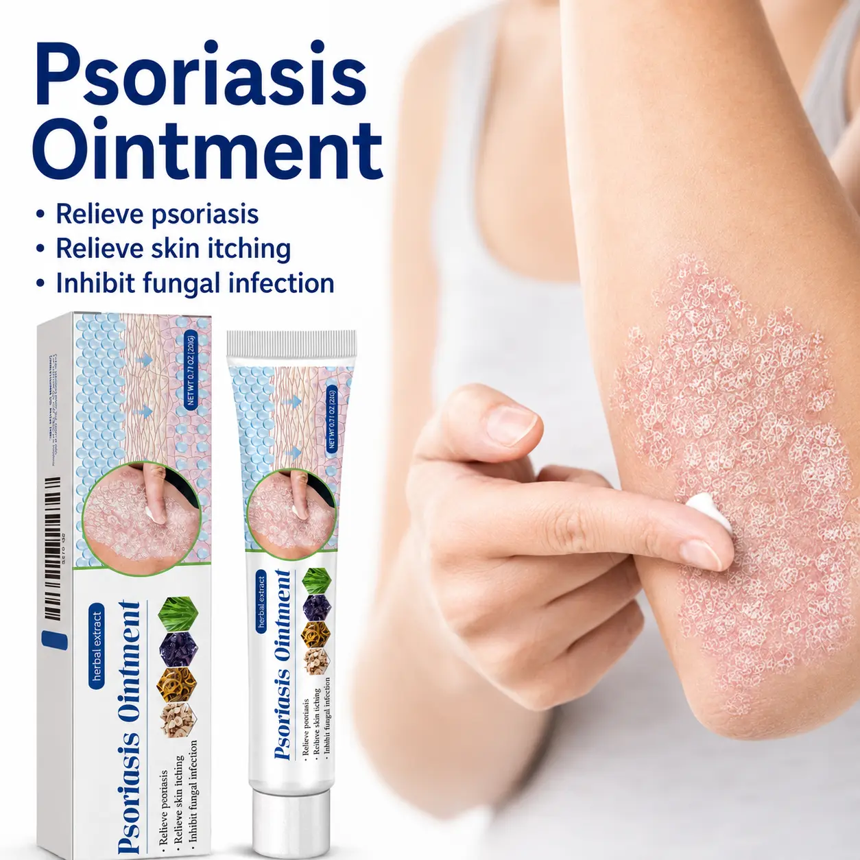 Sensitive Skin Soothing Care Cream, Natural Botanical Formula, Helps Soothe Dryness, Itching and Redness, Suitable for Daily Sensitive Skin Care, Scalp Care and Skin Moisturizing Repair, Deep Hydration