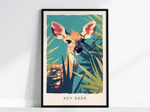 Key Deer Poster | Florida Keys Wildlife Wall Art