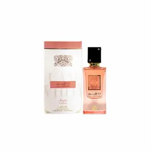 Lattafa Ana Abiyedh Coral Unisex Eau de Parfum Spray 2.0 Ounce 60 ml Long Lasting Fragrance with Peach Watermelon & Vanilla Notes