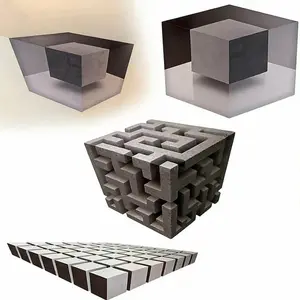 Impossible Corner Wall Art Sticker, 3D Optical Illusion Corner Decal, Realistic Wall Decoration for Living Room, Bedroom, Office, Gallery Space