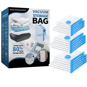 14/16/20 Piece Vacuum Compression Bags Set with Pump, Vacuum Sealer Bags, Space Saving, Moisture Proof, Dustproof, Insect Resistant, Durable Thick Material