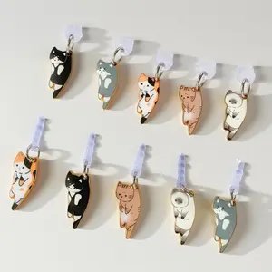 5PC Cute Cat Design Phone Dust Plug, Creative Phone Dust Plug, Phone Decoration for 3.5mm Round Hole & Type C Phone, Mobile Phone Accessories for Women & Girls, Phone Charm