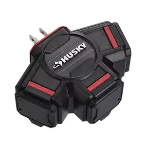 NEW 3-Outlet Power Hub for Indoor/Outdoor Use — Expand One Socket into Three Safely Husky