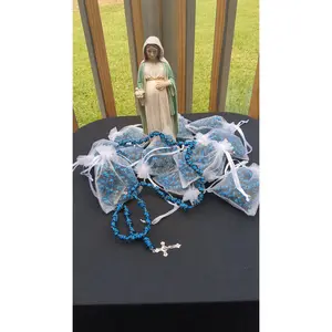 Keeper of Peace  Knotted Rosary with Nickel Crucifix