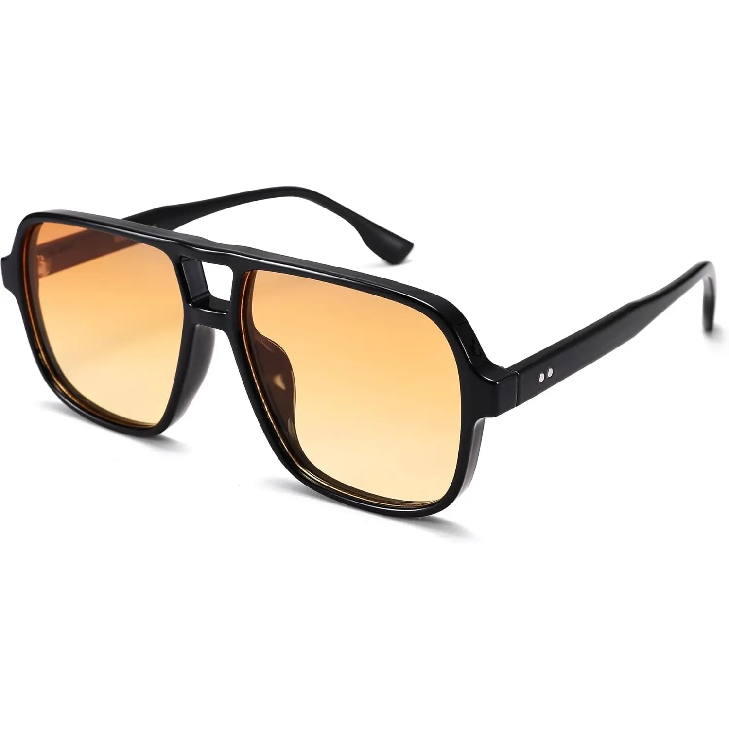 Oversized Retro Aviator Sunglasses – UV400 Protection, Unisex 70s Style