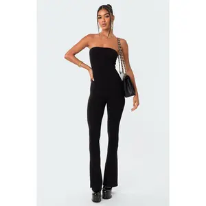 Edikted Women's Melina Side Slits Flared Jumpsuit