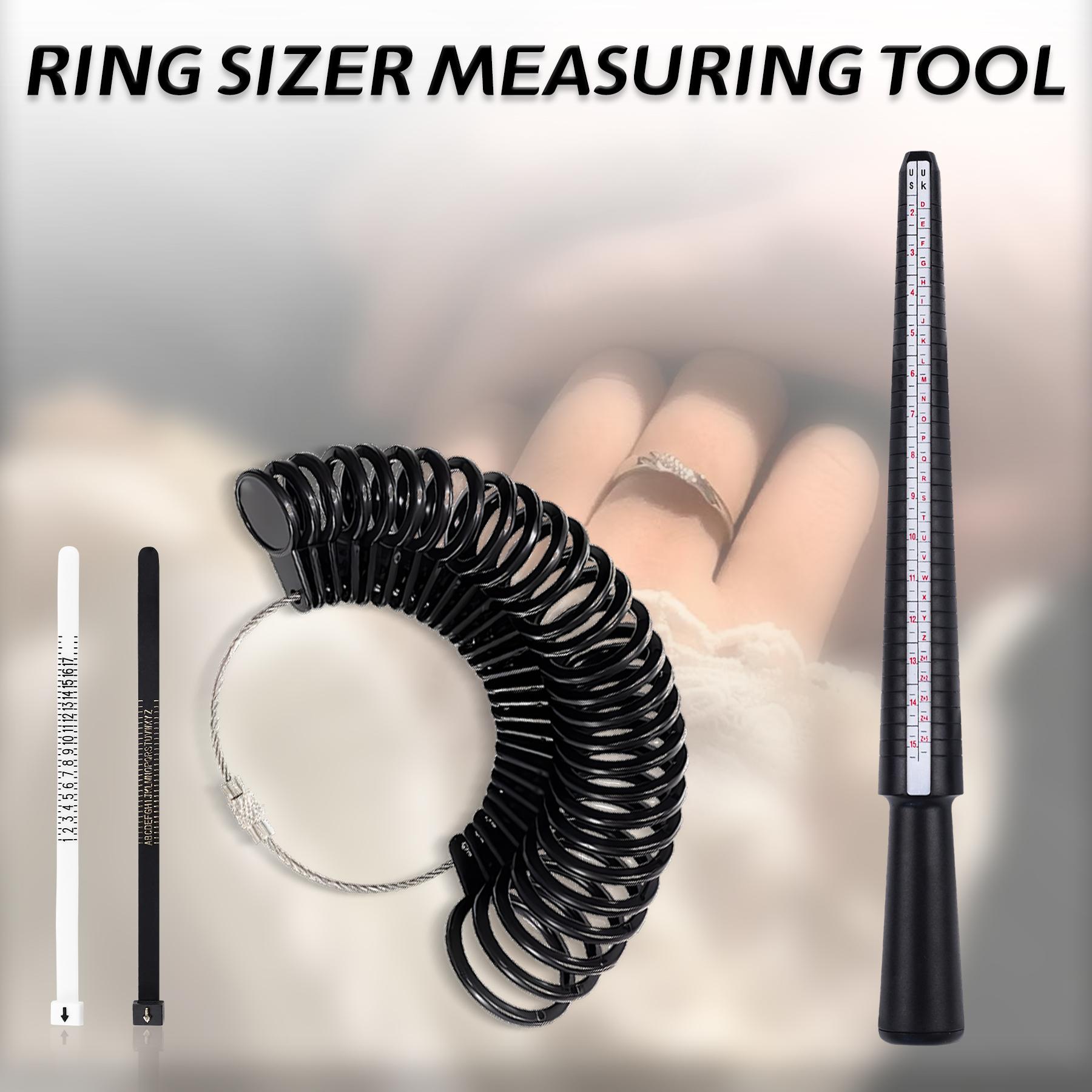 Jewelry Stamping Kit with A-Z Letter Stamps, Ring Sizer, Hammer & Polishing Tools - Complete Jewelry Making Set for Metal Stamping & DIY Jewelry