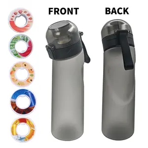 1pc 22oz sports water bottle with 5 flavors,  fruit-scented cup, BPA-free,  Air Flavored Up, 0 Sugar & 0 Calorie,, ideal for outdoor activities and gifts, encouraging young people/students to drink plain water healthily