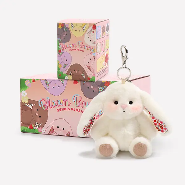 Getahug Rainbow Bloom Mini Bunny Blind Box - 5.9 In Kawaii Plush Stuffed Toy, Fluffy Dainty Plush Bag Charm Keychain Gift, Kawaii Stuffed Toys, Plush Stuffed Toys