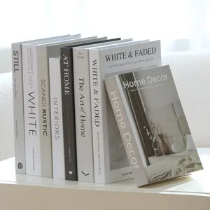 8 Pcs Decorative Faux Books for Home Decor Modern Fashion Fake Book Set for Coffee Table Bookshelf Living Room Decoration