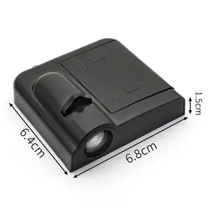 1/2/4PCS Wireless LED Door Welcome Light Car Logo Laser Projection Ghost Image Night Light Led Car Lights For Ford Fiesta Mondeo Fusion Explorer Escape Focus Kuga Rim