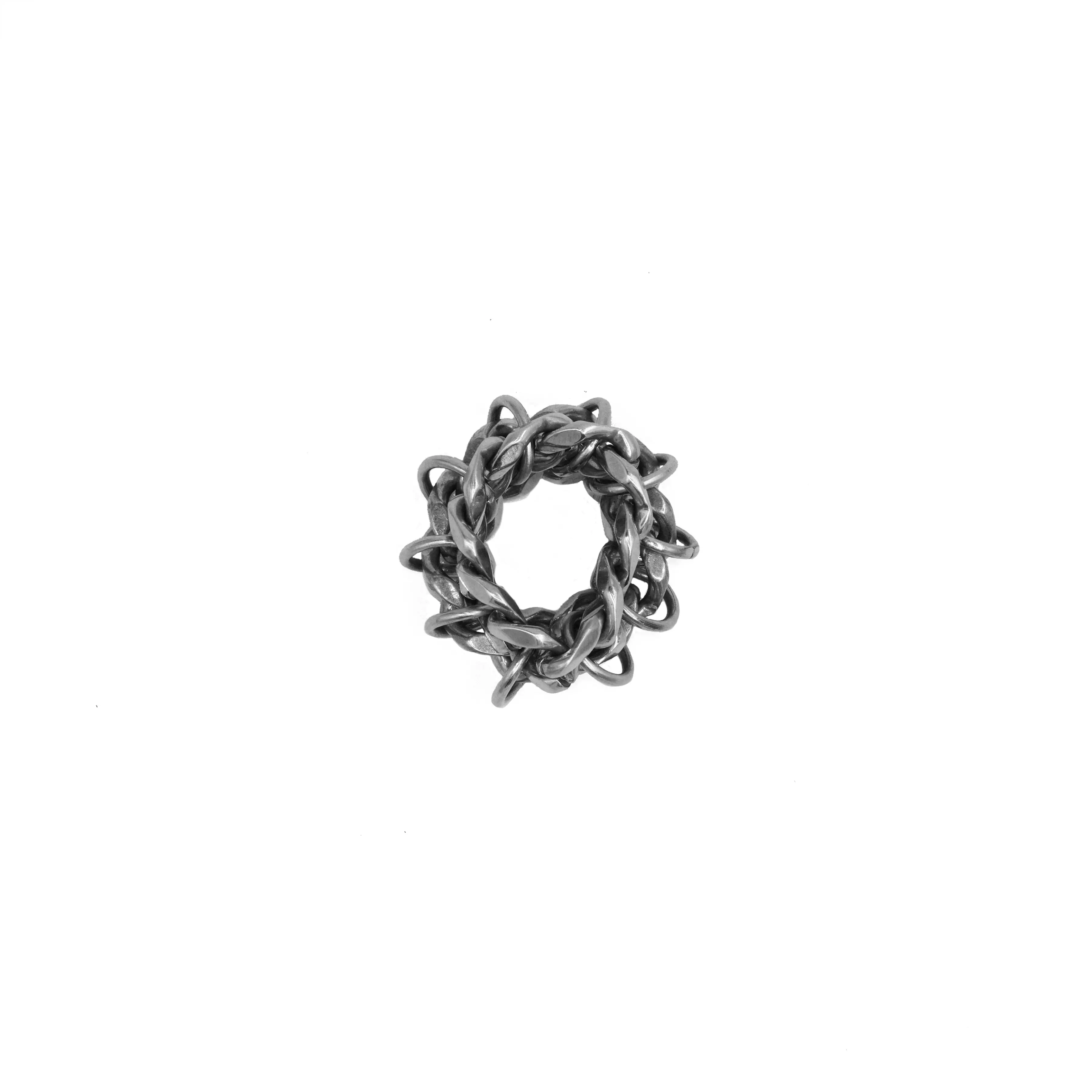 Stacked Chain Mail Ring Stacked Chain Mail Ring