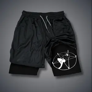 Sexy 80s 90s summer men shorts for men jorts outfit men graphic shorts Double-layer sports shorts Comfortable short shorts summer