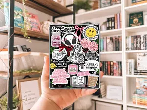 I Read Past My Bedtime Sparkly Kindle Insert for Clear Case, Glitter Overlay Kindle Paper Insert, Bookish Kindle Accessory