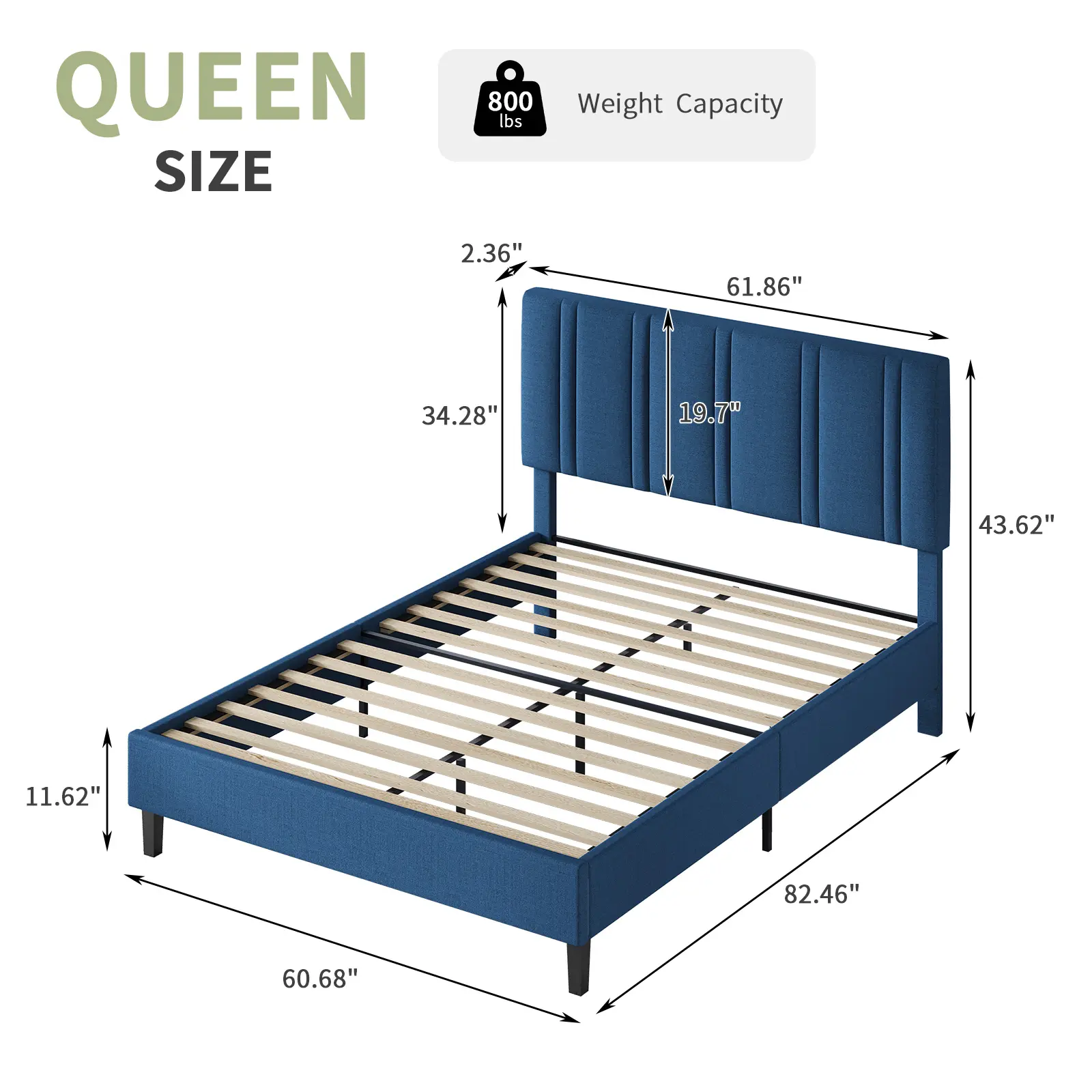Queen Size Blue