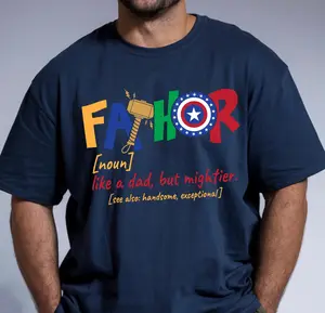 Fathor Definition T-Shirt | Funny Superhero Dad Tee | Mighty Father's Day Gift | Dad Definition Shirt | Captain Dad Tee | Funny Father's Day Gift | Mighty Dad T-Shirt | Captain Dad Apparel