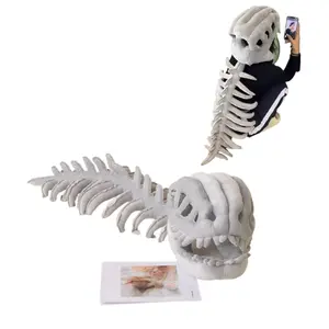 Dinosaur Skeleton Plush Toy Personalized Dress Up Soft Stuffed Dinosaur Skeleton Toy for Valentine's Day & Halloween Party Dress Up gorgeous doll