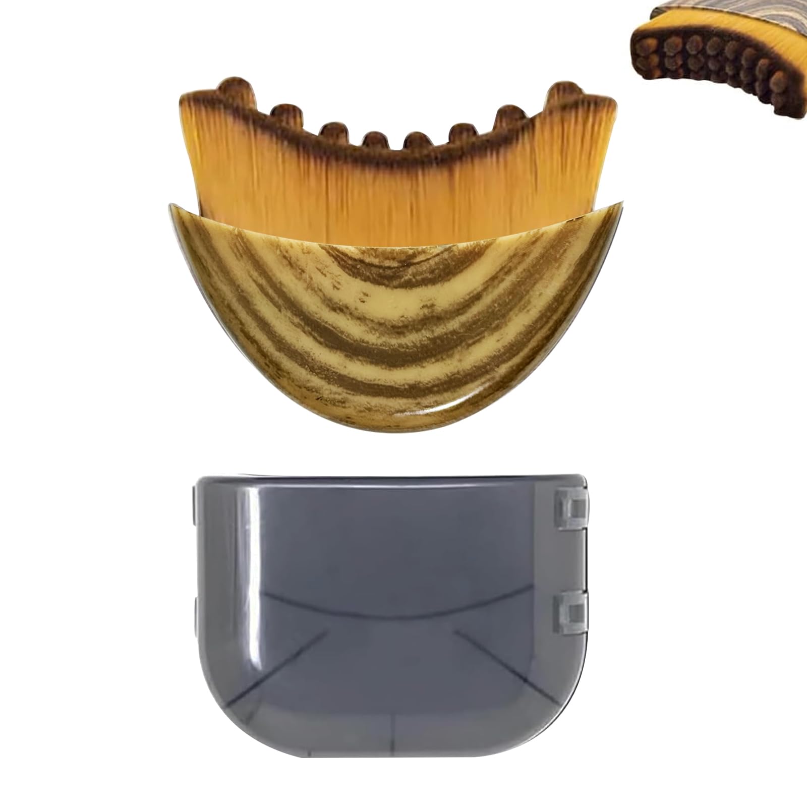 (2PCS)Lymphatic Contour Face Brush for Sculpting - Lymphatic Drainage Brush - Dry Brush for Face - Anti-Puffiness - Detox & Lift - Ergonomically Designed to Fit The Skin Precisely