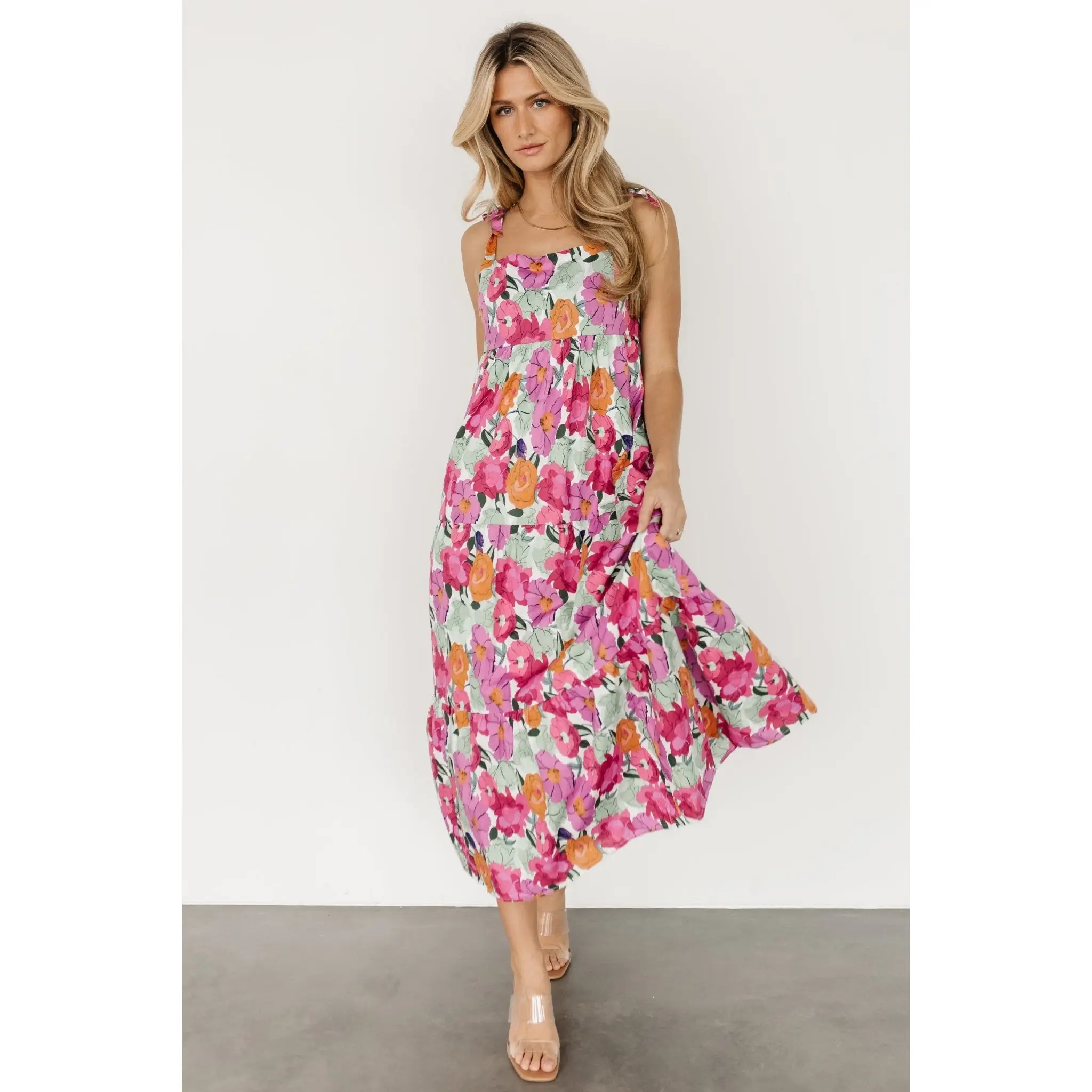 baltic born pink dress | Women's Dresses for Every Occasion and a waist sash Baltic Born Womens Myers Dress