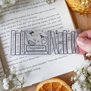 Violet’s Bookshelf Vinyl Sticker | Ereader Sticker | Officially Licensed Fourth Wing Merch