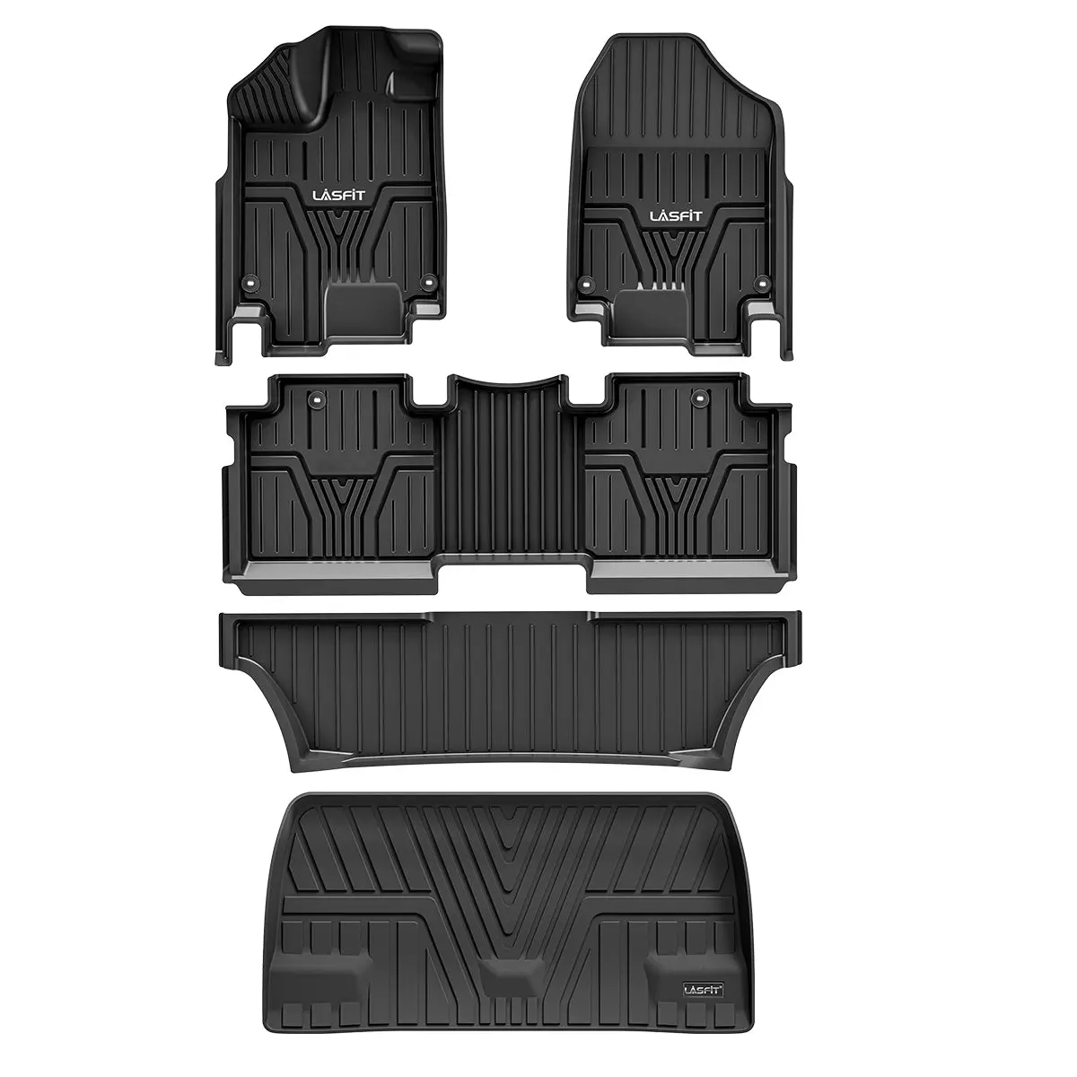 Lasfit Custom TPE Car Mat Set - Rear Trunk Mat, Automotive Car Accessories for 2018-2026 Honda Odyssey