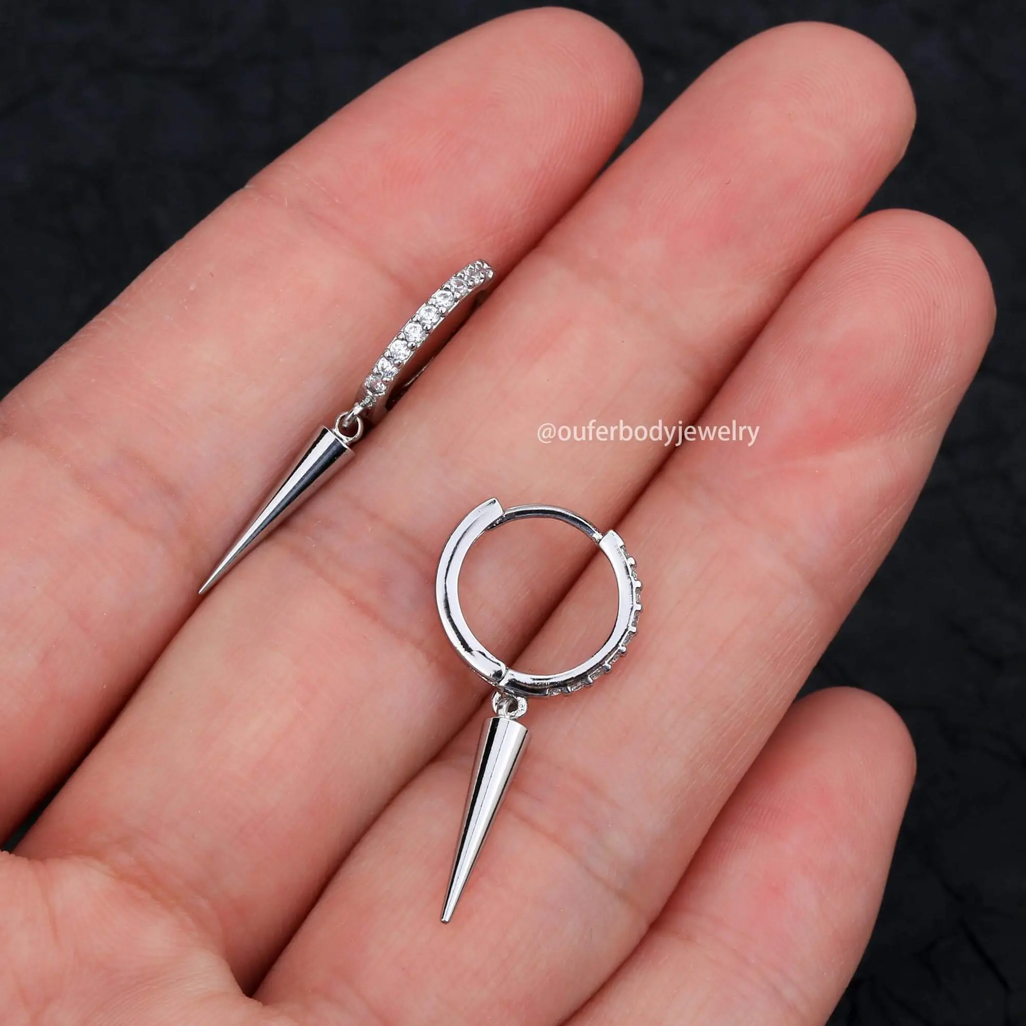 CZ Long Spike (Silver)