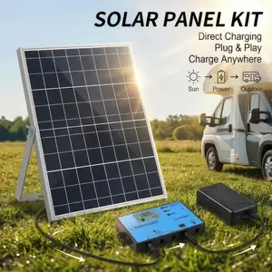 15W Outdoor Solar Panel Portable Charger USB Solar Power Camping Outdoor Suitable for outdoor, camping, for outdoor, cell phone, outdoor, camping, travel, roof, RV, car, etc. emergency power supply Portable Solar Panels