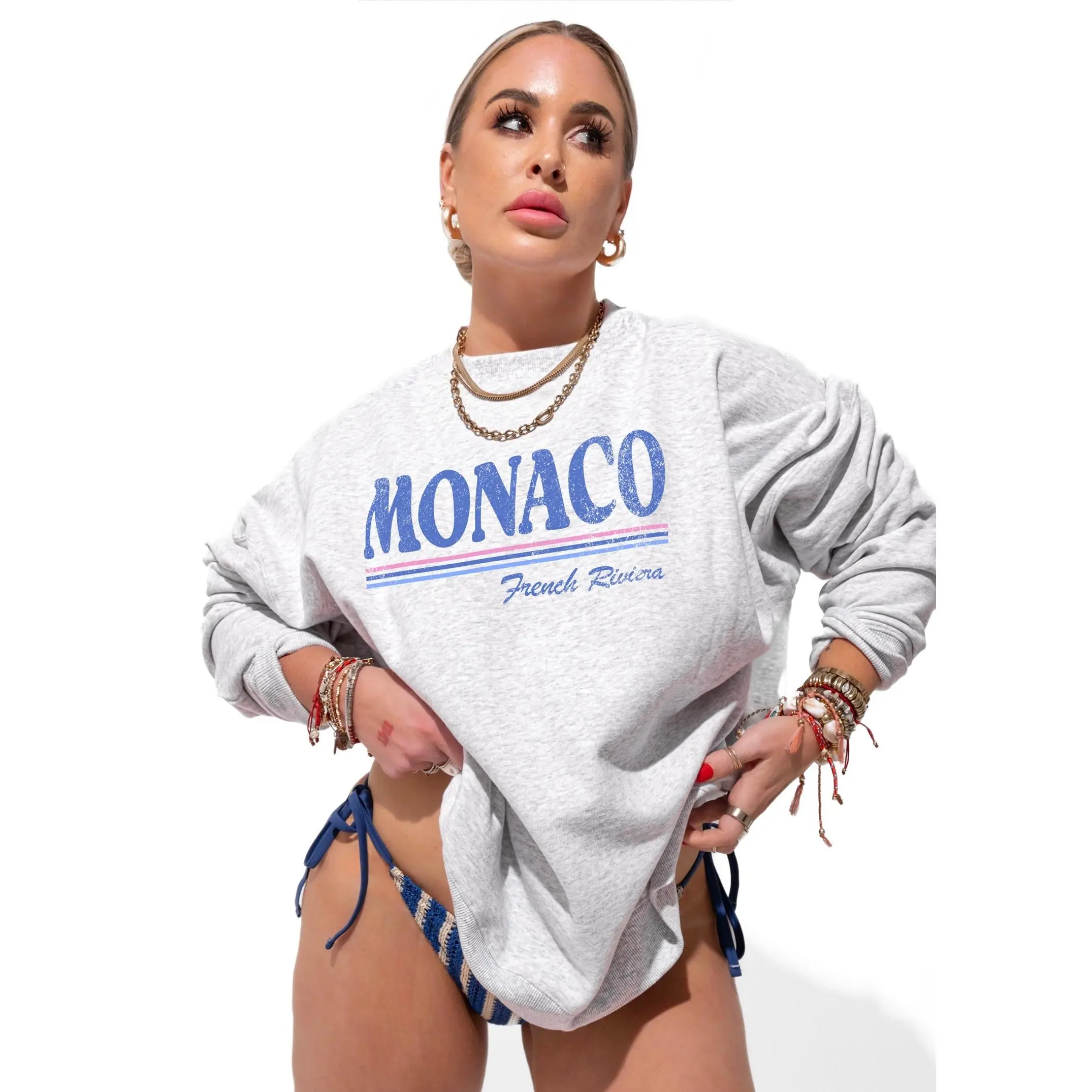 MONACO OVERSIZED GRAPHIC SWEATSHIRT