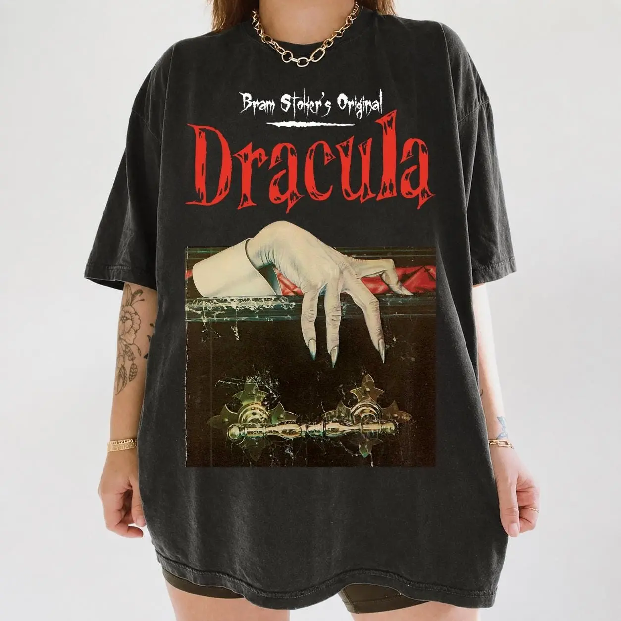 Comfort Colors Dracula Halloween Shirt, Classic Dracula Novel Shirt, Gothic Vampire Sweatshirt, Halloween Movie Tee Shirt, Gift For Fans