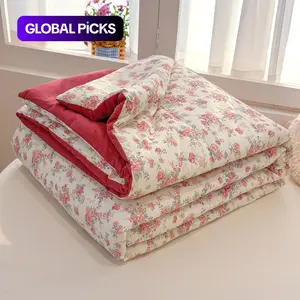 Underwater World Themed Summer Quilt, Soft Lightweight Quilts, Soft Lightweight Summer Blanket, Summer Cooling Quilt with Jellyfish Patterns, Suitable for Sumer Bedrooms, Offices, Living Rooms