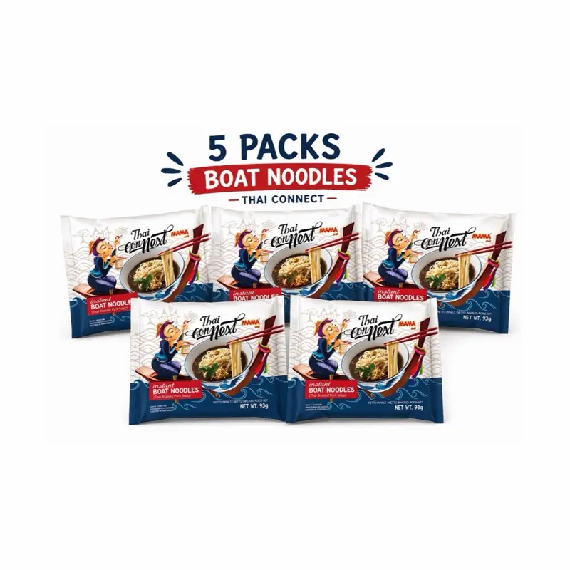 Mama Thai Boat Noodles 5 Pack | Rich Savory Soup