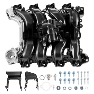 Summervibes VEVOR Intake Manifold, with Gasket, Engine Intake Manifold Assembly Compatible with 2007-2008 Ford F-150/ E-150/ E-250, Automotive Engine Replacement Kit Replace 615-375, 7L3Z-9424-B, 7L3Z-9424-F