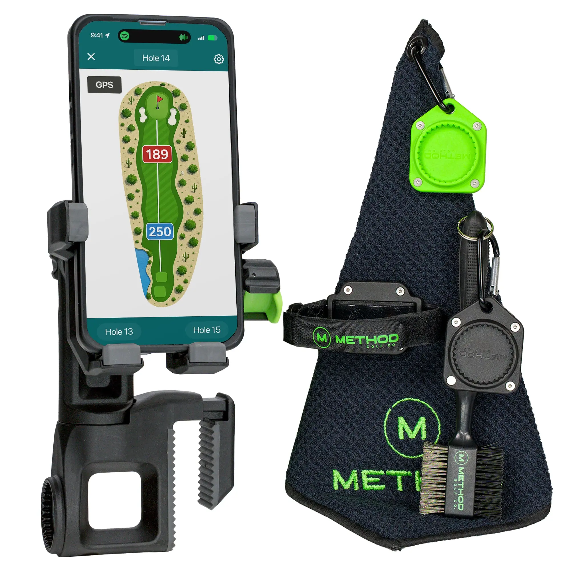 Method Golf CarryStack Pro Pack with Premium Phone Holder & MagStack Accessories for Unmatched Stability and Style