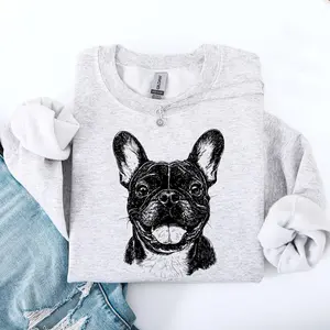 Frenchie, French Bulldog, Pet, Dog Breed Sweatshirt, Crew Neck, Women's, Crewneck