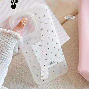 Niche Star Label 1516 Phone Case Cover iPhone 17 Pro Max Transparent White 13 Japanese and Korean Style 11 Soft