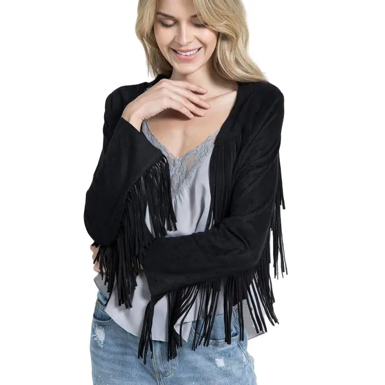 Suede Fringe Western Jacket