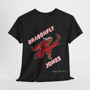 Dragonfly Jones - Martin Show- nostalgic - Classic Crewneck Cotton Fabric Top Unisex - TShirt - #VezzyWorld 👽🖖🏾 Menswear Medium Streetwear Man