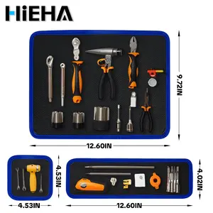 【Hieha】 3-Piece Magnetic Tool Tray Set, Flexible PVC Anti-Slip Mat, Auto Repair Shop Parts Storage, Strong Magnetic Tool Rack