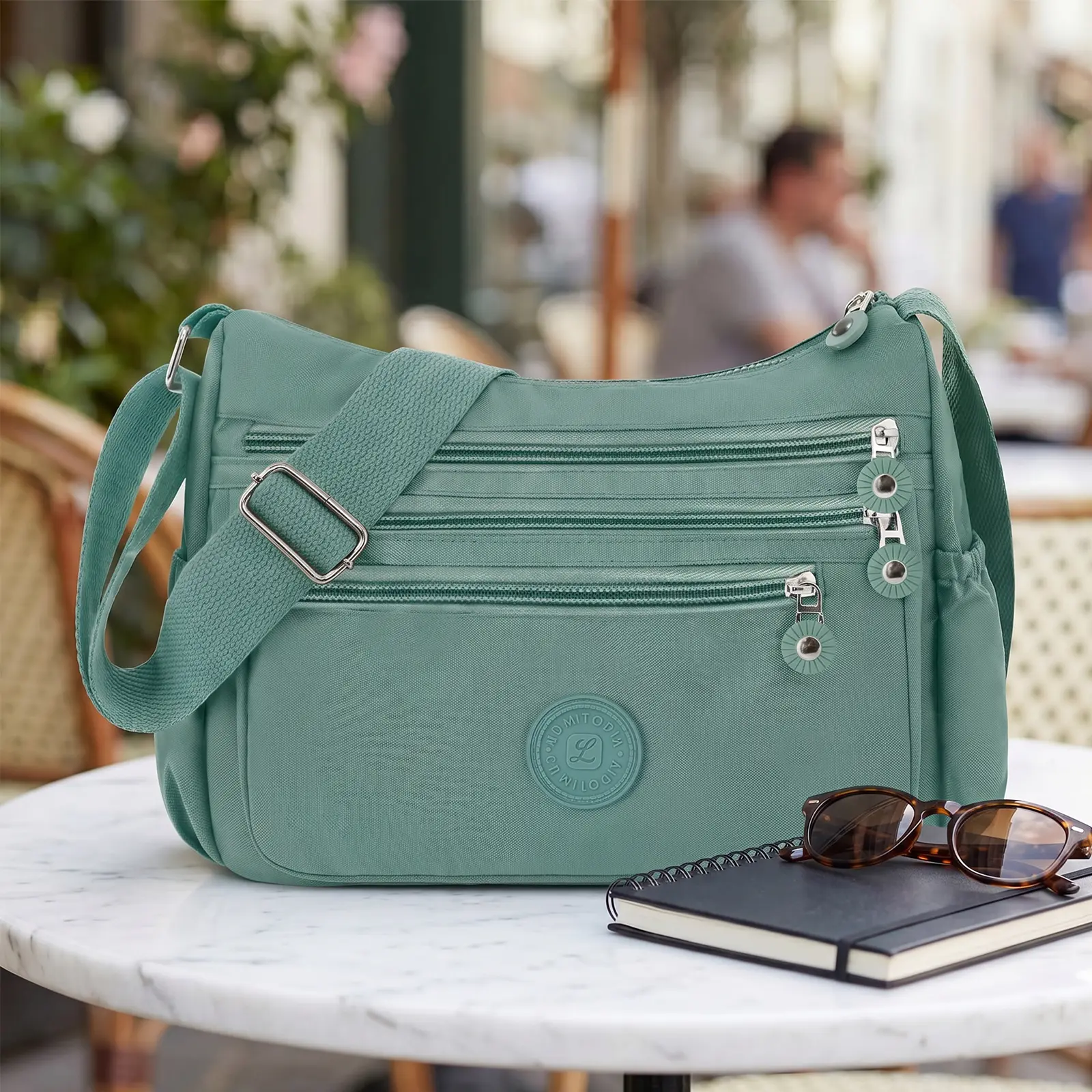 Women's Casual Nylon Crossbody Bag, Lightweight Multi-Pocket Waterproof Shoulder Handbag for Travel and Everyday Carry, Crossbody Shoulder Handbag, Casual Fashion Bag, Adjustable, Crossbody Bags For Women