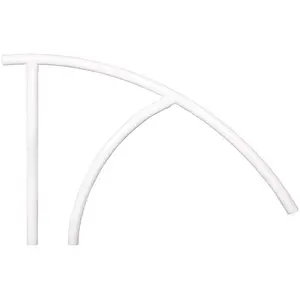 Saftron Pool Rails  Triton Series Return to Deck Mounted Handrail, Gray