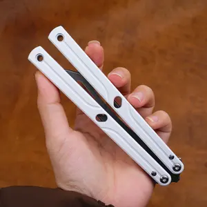 Balisong Practice Tool for Beginners, Alloy Flip Toy with Blunt No-Edge Blade for Safe Training & Stress Relief, Stress Relief Toy