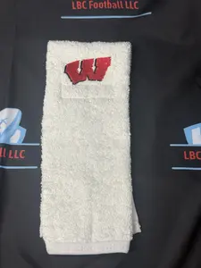 Wisconsin Badgers White Football College Game Towel Football Cotton New