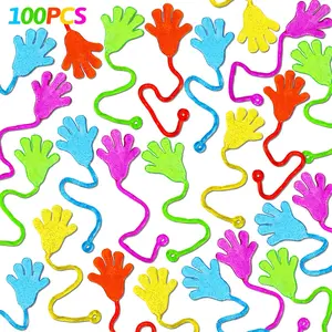 100PCS Glitter Sticky Hands Party Favors for Kids 4-8 8-12 Birthday Supplies Easter Egg Fillers Goodie Bag Stuffers Classroom Treasure Box Toys Carnival Prizes Mini Bulk Treat Trinkets Pinata Stuff
