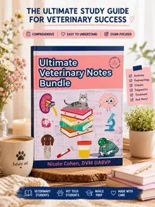 Veterinary Study Guide Book | Comprehensive Vet Notes for Students & Professionals