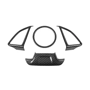 Steering Wheel SteeringWheel Cover Decor Kit For Chevrolet/chevy Camaro 2017+ Car Interior Red Decoration Abs Fitment Automotive