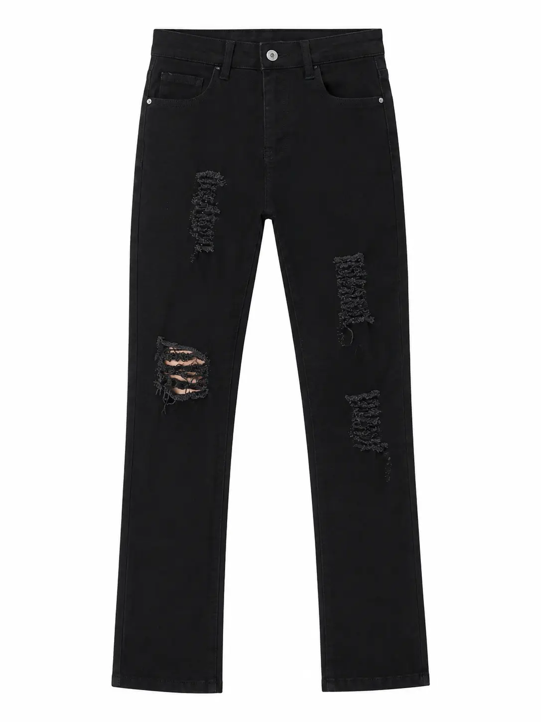 Vesper Denim Men’s Ripped Skinny Jeans – Trendy Streetwear Slim Fit Denim Pants, Distressed Stretch Jeans for Everyday Wear