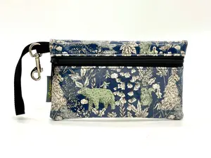 Medium Wristlet in Forest Animals