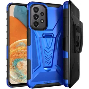Samsung Galaxy A23 5G Dual-Layer Holster Case with Kickstand