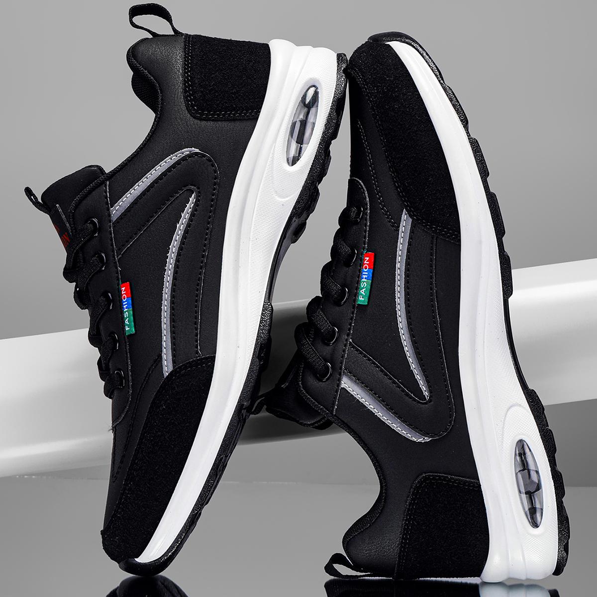 Men's fashionable running shoes, suitable for outdoor activities, comfortable and breathable spring and autumn low-top casual shoes, trendy and multi-functional popular men's sports shoes, casual and multi-purpose breathable sports shoes