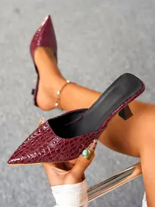 Women's Fashionable Solid Color Stiletto Heeled Sandals, Elegant Pointed Toe High Heel Sandals for Party, Daily Wear, Elegant Party Shoes